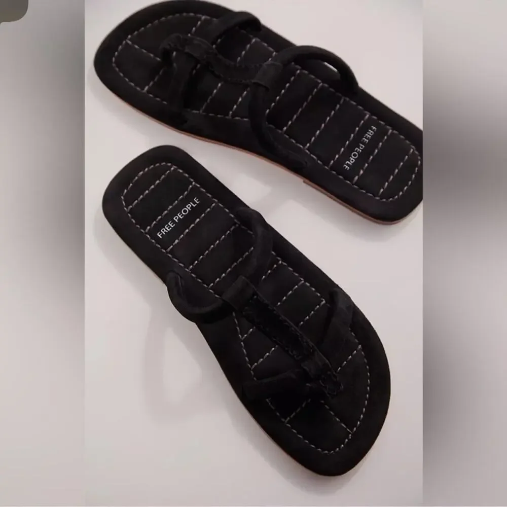 Free People 8.5 Black Strap Hadden Sandal